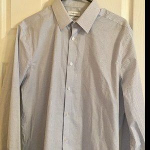 Men's Calvin Klein Slim Fit, Performance, Non-Iron Dress Shirt - 16 34/35